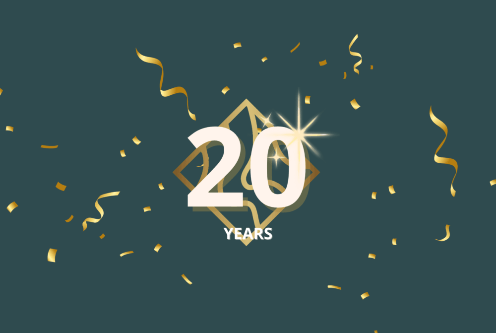 20 years logo