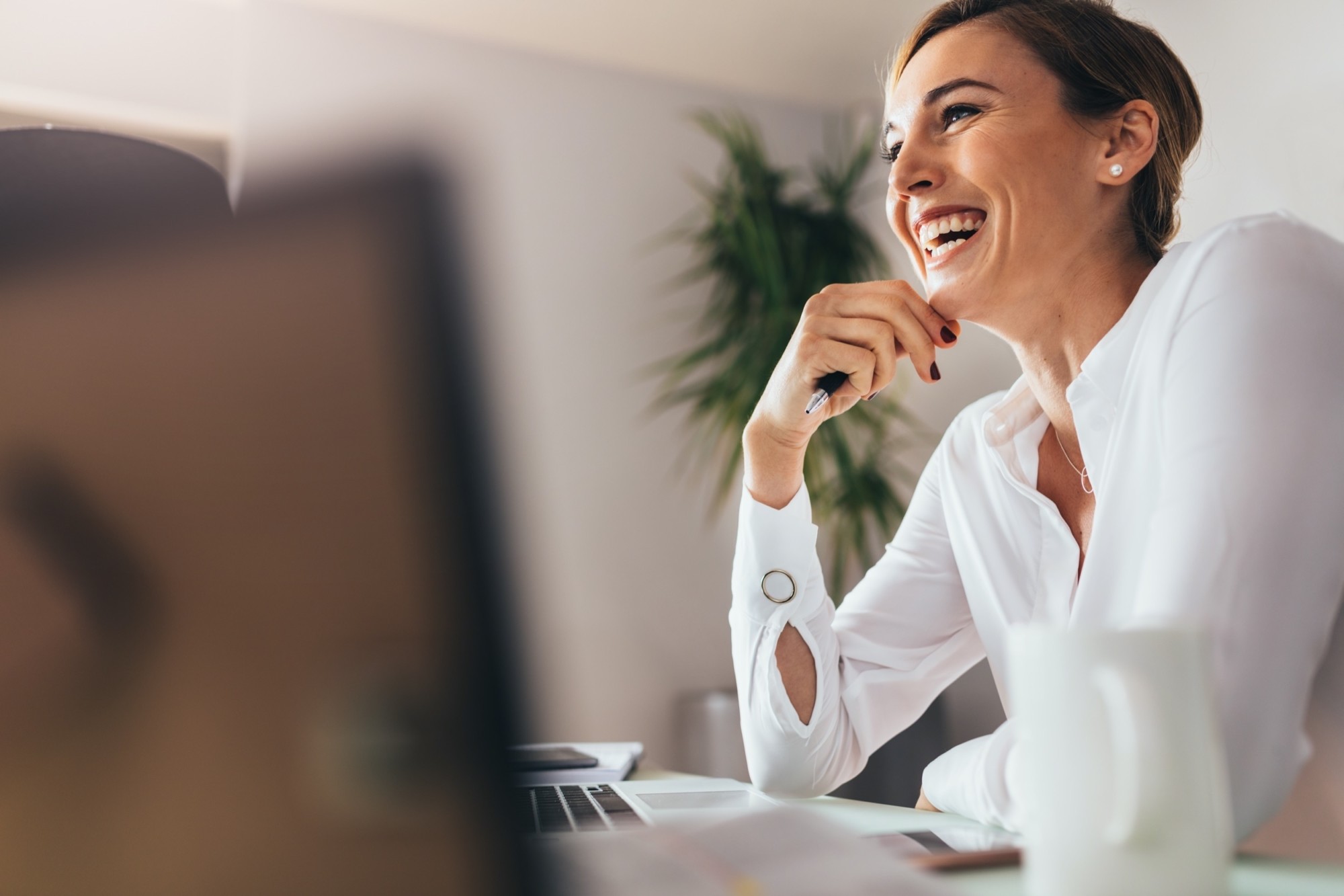 Business woman in office